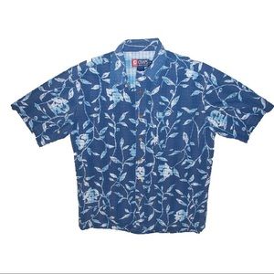 Chaps floral encrusted button up